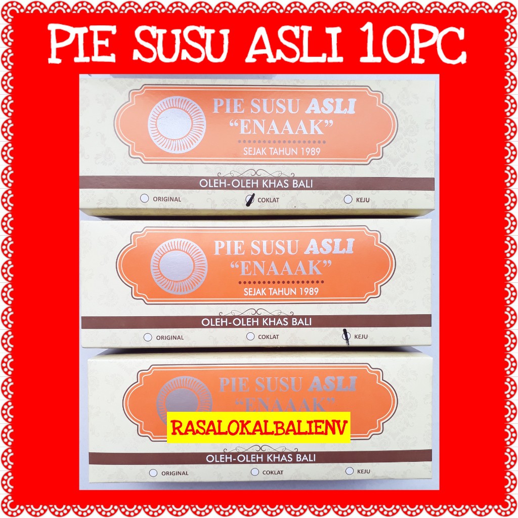 

PIE SUSU ASLI, PIE SUSU ASLI ENAK, PIE SUSU DIJAMIN BARU, PIE SUSU BALI LANGSUNG DARI PABRIK,