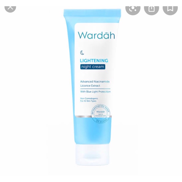 Wardah Lightening Night Cream/Wardah Cream Malam