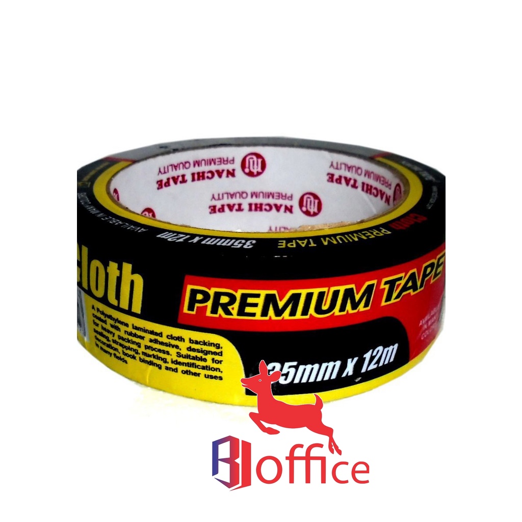 CLOTH TAPE NACHI 46MM x 12M / Lakban Kain / Premium Tape Murah