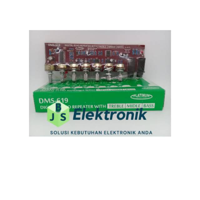 Kit tone control digital echo repeather  midle bass platinum dms-619