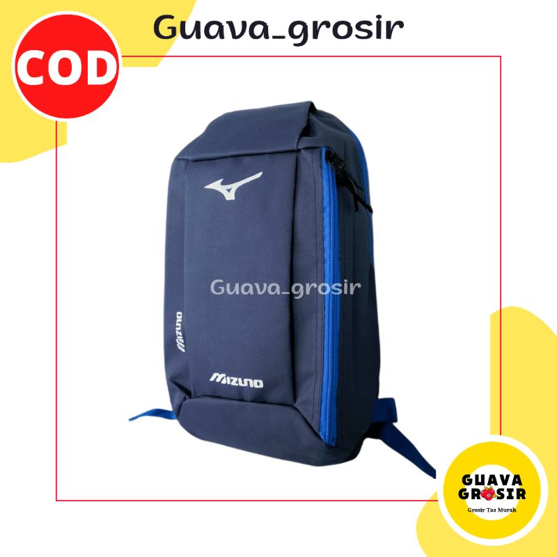 Tas sepatu bola Tas Ransel Olahraga Pira Wanita Tas Ransel Mini Wanita Tas sepatu futsal QC-Mizuno Navy QC
