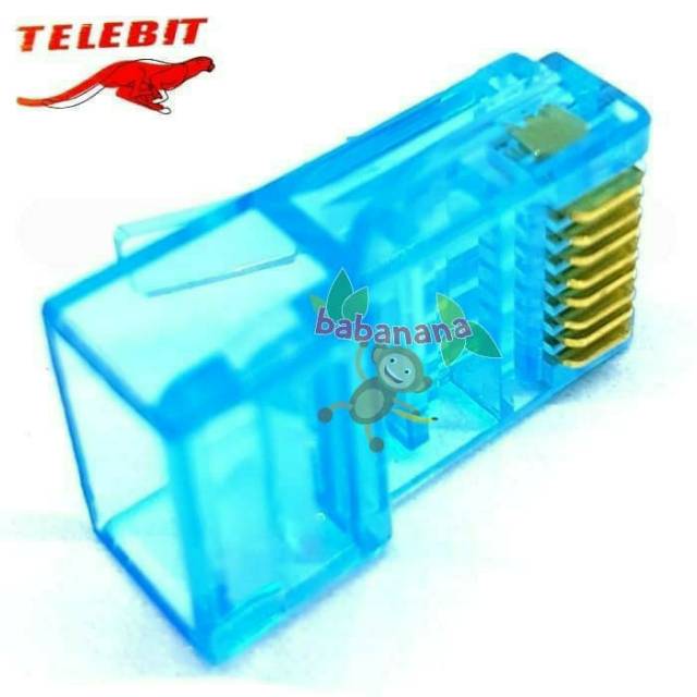 Telebit cat 6 rj 45 lan Gold Plated Easy Crimp Con4566