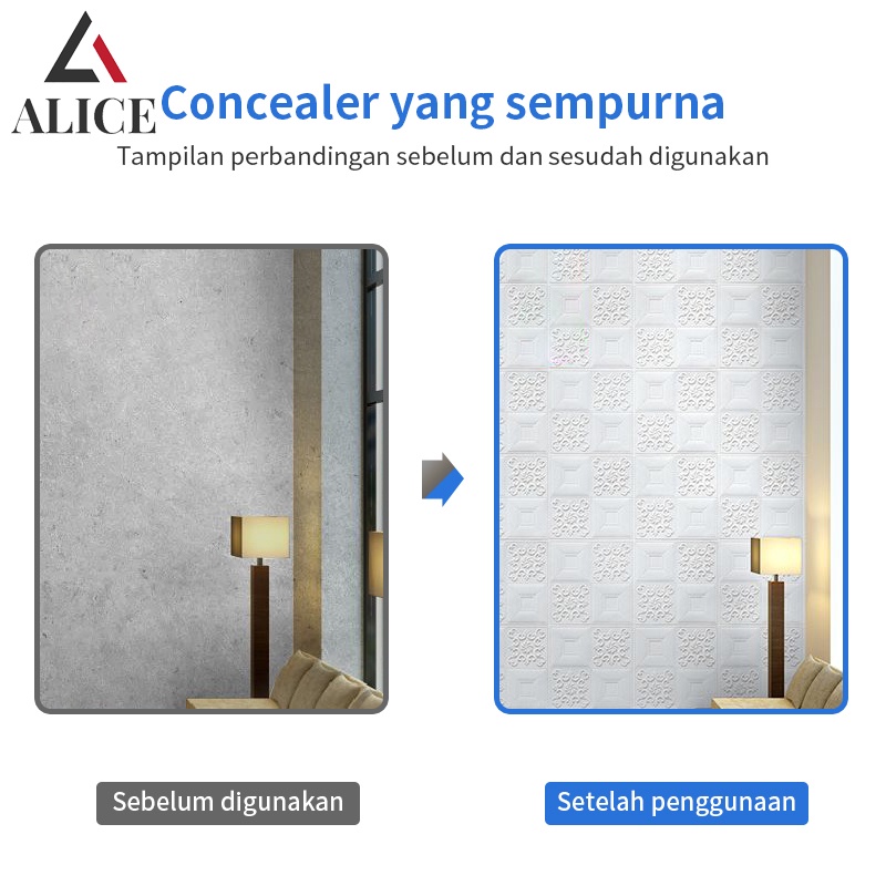 1 Wallpaper Dinding Foam 3D /Walpaper Stiker Dekorasi Dinding Kamar Murah Wallfoam High Quality 70X70CM-4