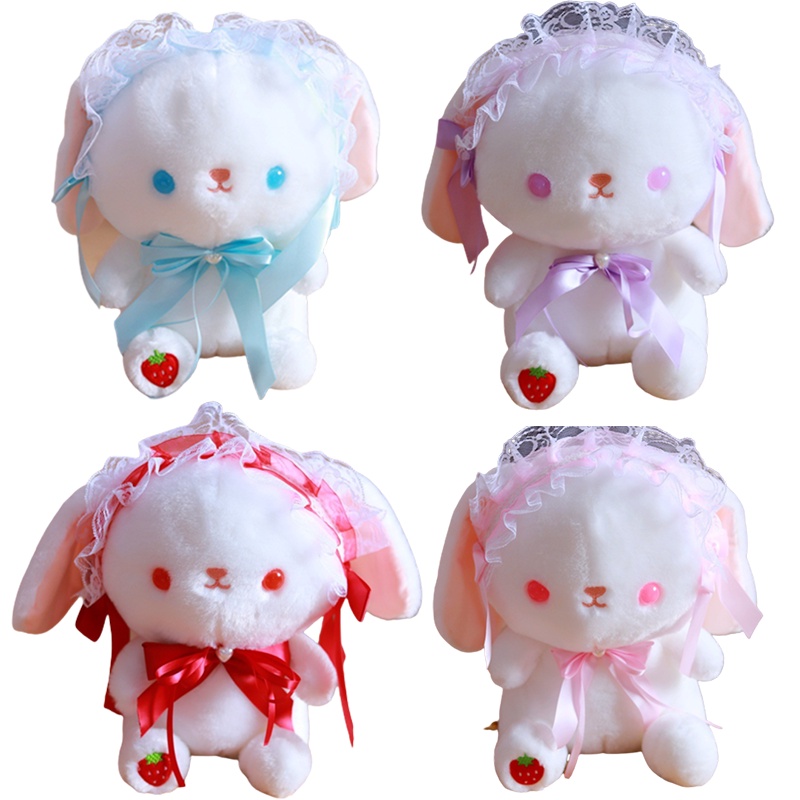 25/30cm Cute Cartoon Lolita Rabbit / Bunny Plush Baby Toy Doll Kawaii Plushie Stuffed Animal Gift for Girls Boys Girlfriends