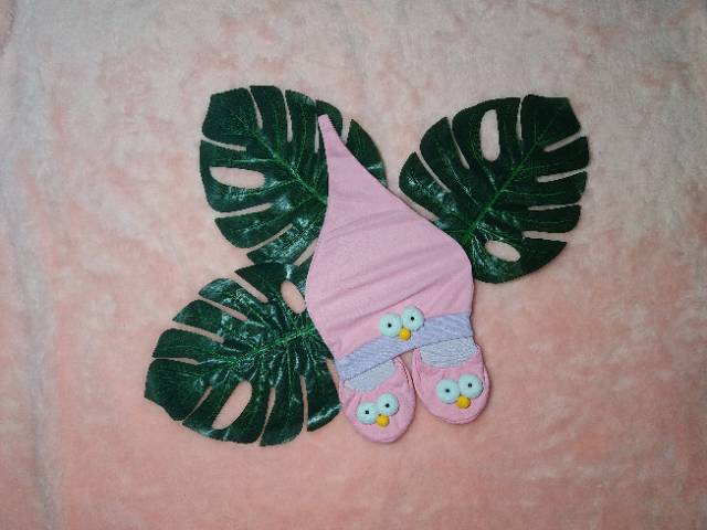 Ss#5008 Set Topi &amp; Sepatu Baby / Set Topi &amp; Sepatu Bayi 0-6bulan