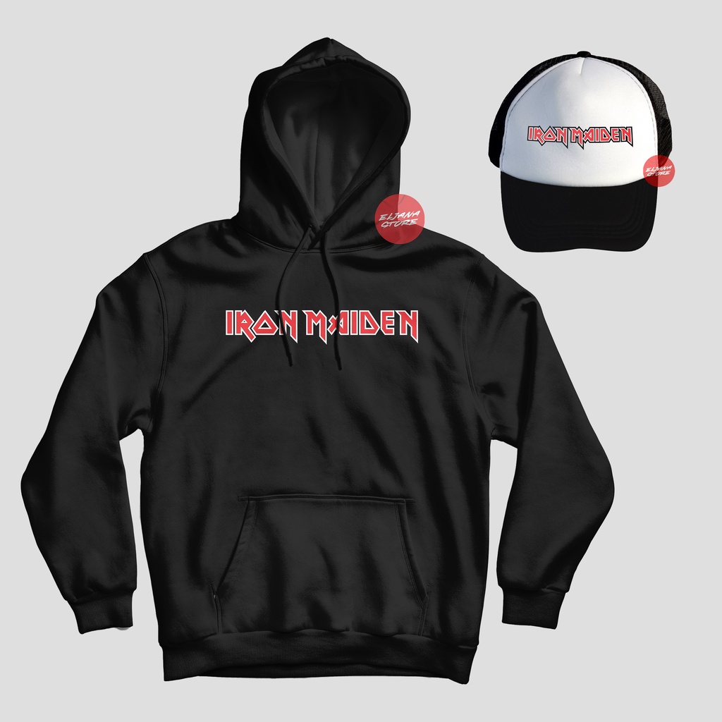 Iron Maiden / Topi Iron Maiden / Hoodie Iron Maiden / Dompet Iron Maiden / Sweater Iron Maiden / Paket Topi Hoodie Dompet Iron Maiden / Topi Band / Hoodie Band / Dompet Band /