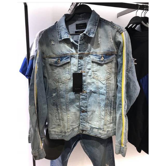 zara graffiti denim jacket