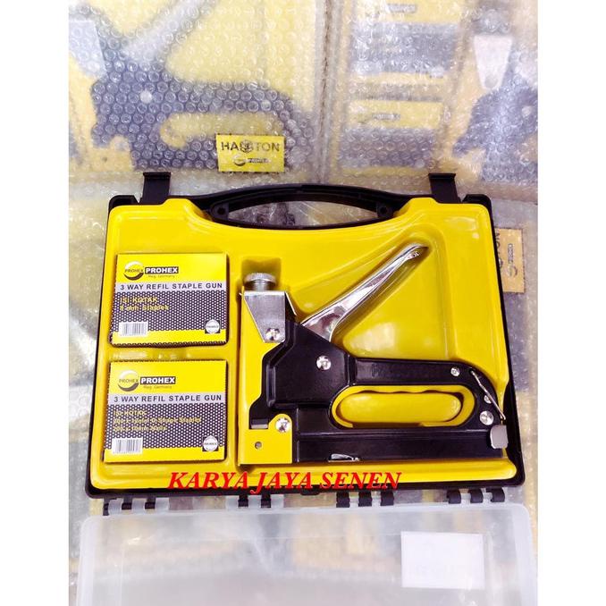 

Baru Prohex Hasston Stapler Gun / Staples Set Box Pn. 4090-004