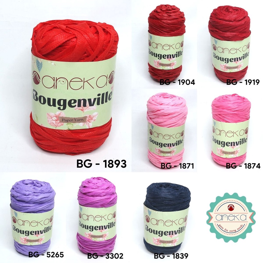 KATALOG - Benang Rajut Bougenville / Rattan / Paper Yarn