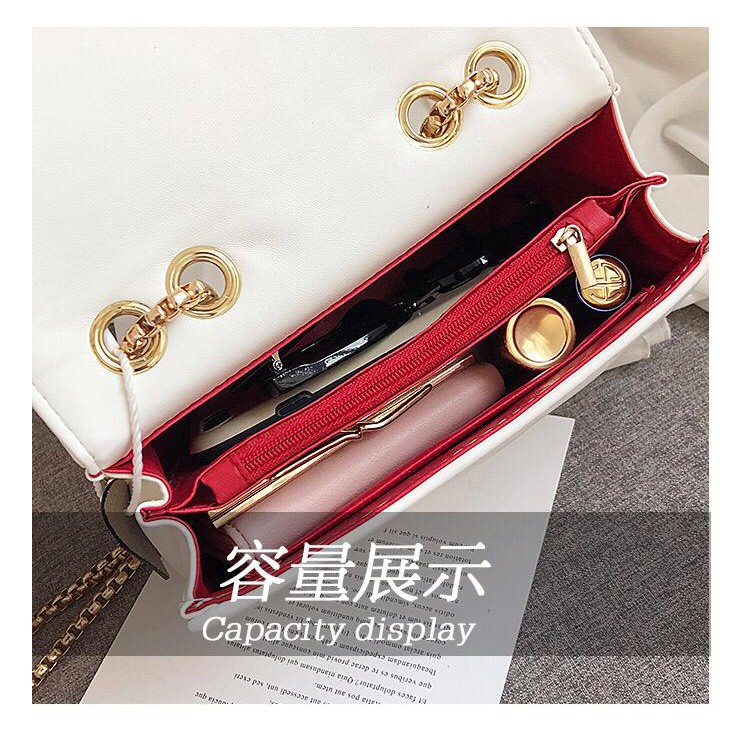 BJ1359 - BLACK/WHITE - TAS PESTA CLUTCH SLEMPANG JINJING TOTEBAG HANDBAG TALI RANTAI TAS WANITA FASHION IMPORT MODIS ELEGAN TERMURAH TERLARIS TERBARU BAGSTORE JAKARTA TAS BATAM VC86714 ELJ359 BQ2657 LT1086 CR7100