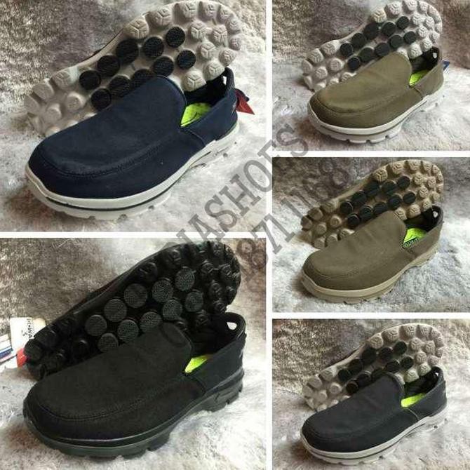 promo (clearance sale) sepatu pria skechers gowalk 3 men - unwind + box terbaru