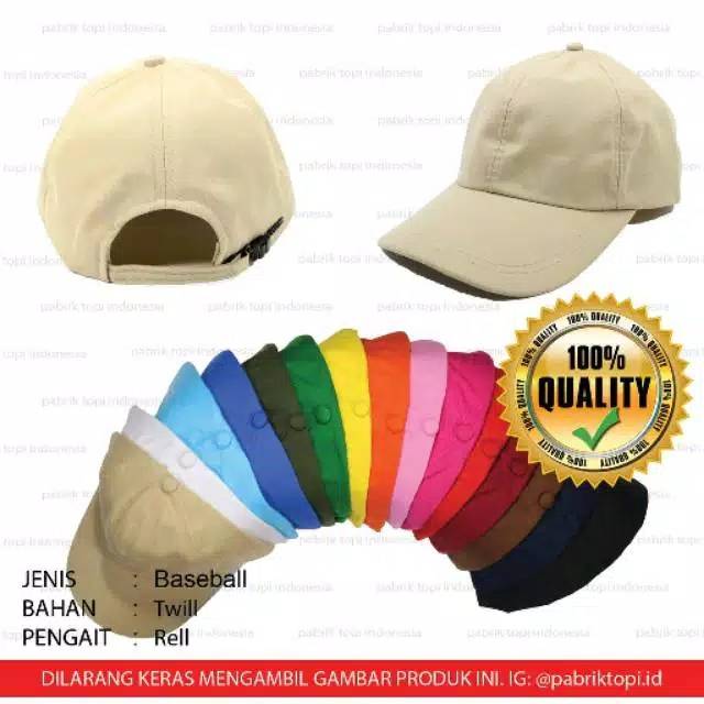 topi baseball polos / topi twill polos / topi polos / topi baseball