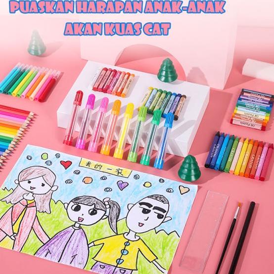 

Recommended ART Set Crayon 280pcs Warna Alat Menggambar dan Mewarnai Hadiah Anak Anak Crayon Set***
