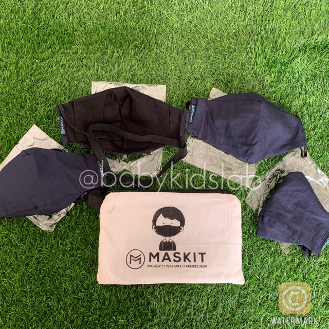 Maskit Masker Reusable dengan Filter Nanosilver