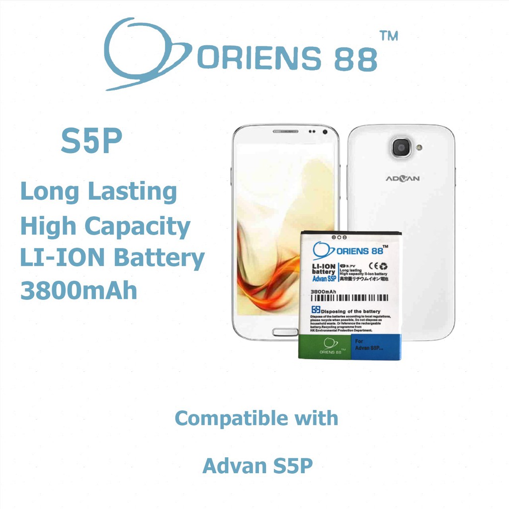 (P) Baterai batre battery Advan S5P double power/IC ORIENS88