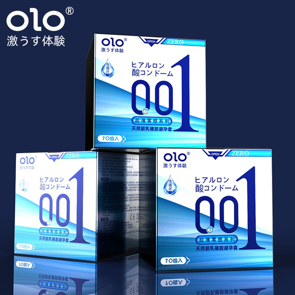 KONDOM OLO 001 CONDOM OIO SUPER THIN &amp; SOFT WITH OCEAN DELAY CLIMAX SENSATION 1 Pack isi 10 pics