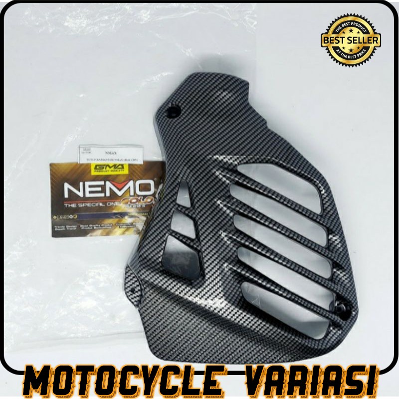 Cover Tutup Radiator Carbon Nemo Nmax 2015 - 2019