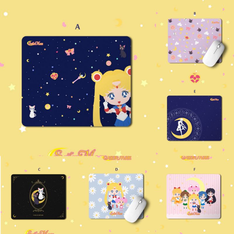 mousepad gaming sailormoon mousepad Jepang mousepad anime Jepang Mouse pad gaming anime murah 23x19
