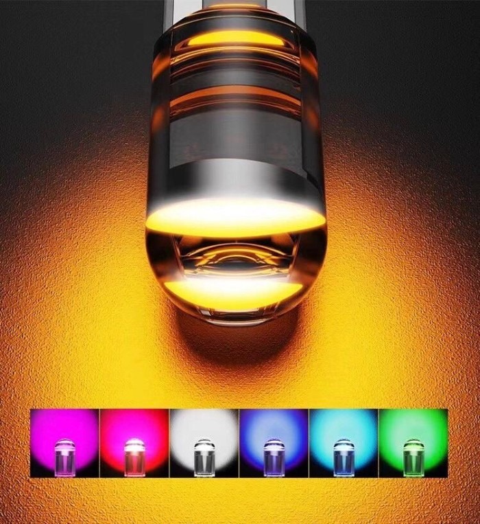 Lampu Led T10 Full KACA Resin 360 Senja Sein Sinar Terang 622