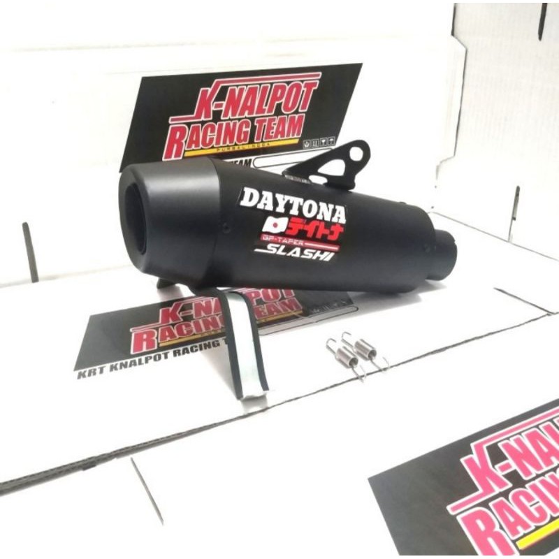 SILINCER DAYTONA HITAM KNALPOT VARIO OLD NEW 150 125 110 BEAT MIO NMAX AEROX PCX MATIC RACING