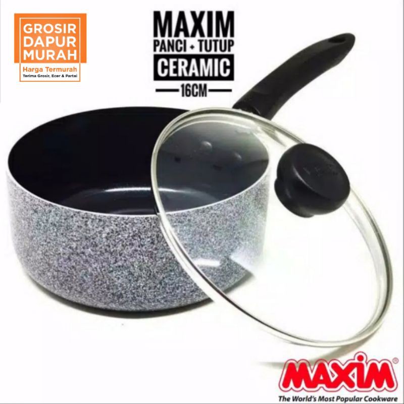 MAXIM NEOSTONE SAUCEPAN 16 / PANCI KERAMIK TERMURAH