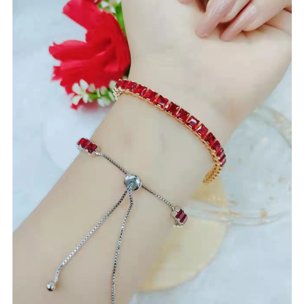 Gelang Xuping Permata Warna Warni Perhiasna Fashion 1260