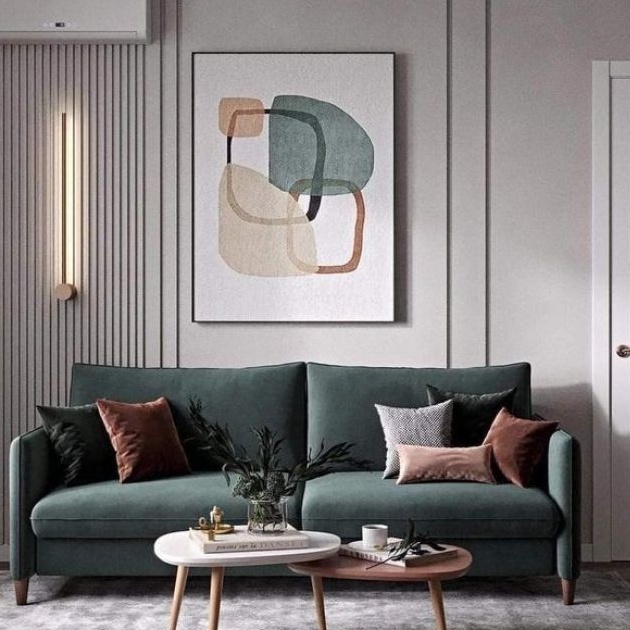 lukisan dinding abstrak minimalis aesthetic