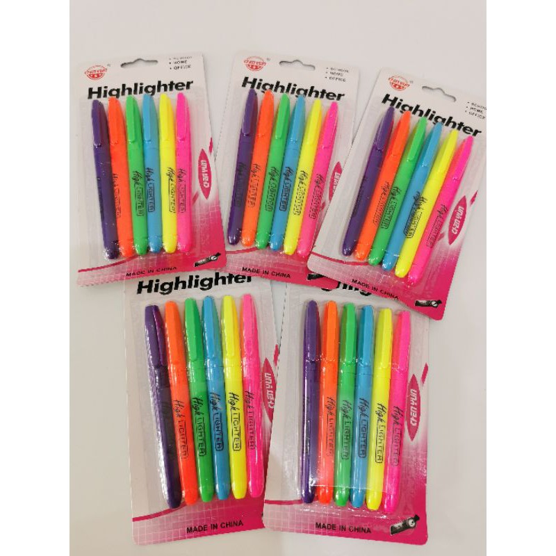 

MURAH HIGHLIGHTER CHENYUN NEON COLOURFUL ISI 6