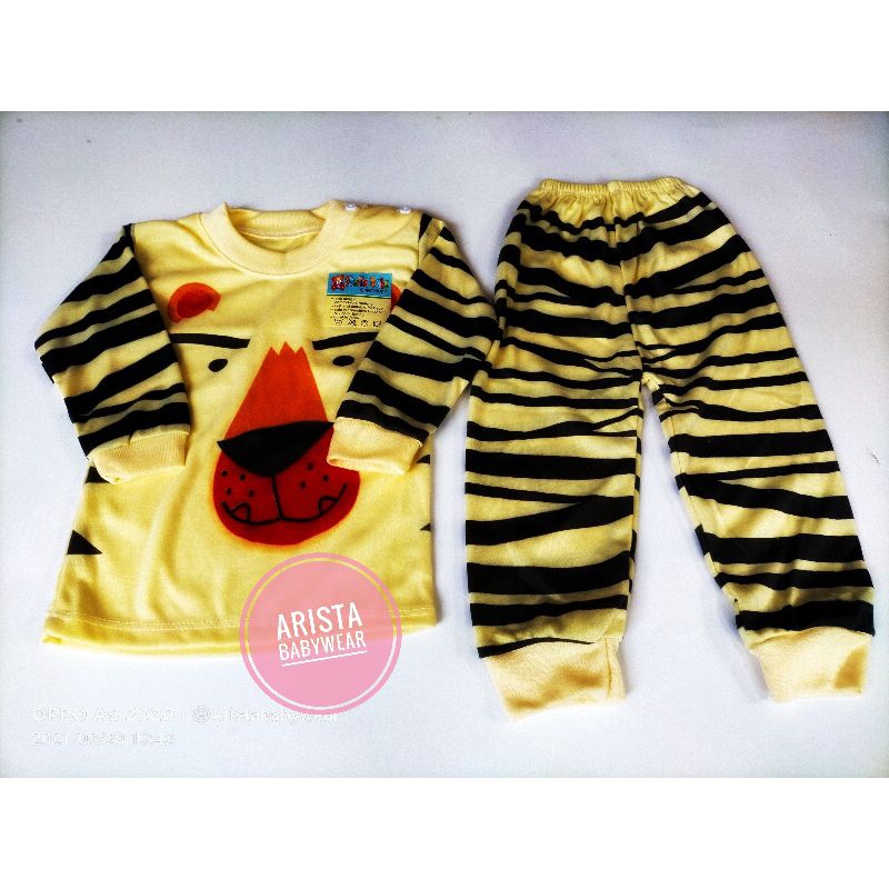 SHEILA BABY - SETELAN BAJU+CELANA PANJANG BAYI, KANCING BAHU,MOTIF BABY TIGER