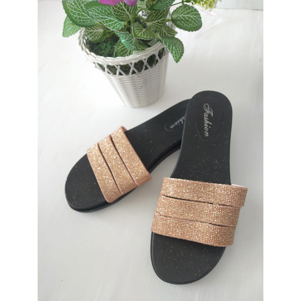 gos Import SANDAL SELOP Sandal Wanita Murah Slip Casual Teplek Sandal Cewek Flat