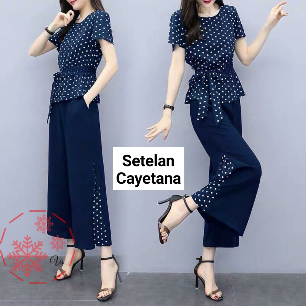 INDOBEST SETELAN CAYETANA / STELAN FASHION MODEL WANITA PESTA