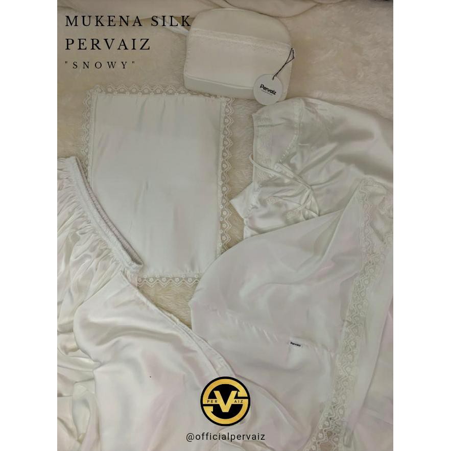 PERVAIZ MUKENA SILK PREMIUM || SNOWY