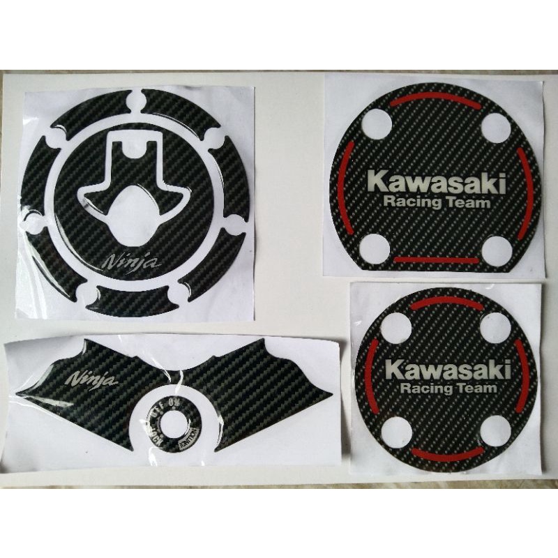 paket emblem ninja R/S emblem blok mesin dan pelindung Tanki motor ninja R/S