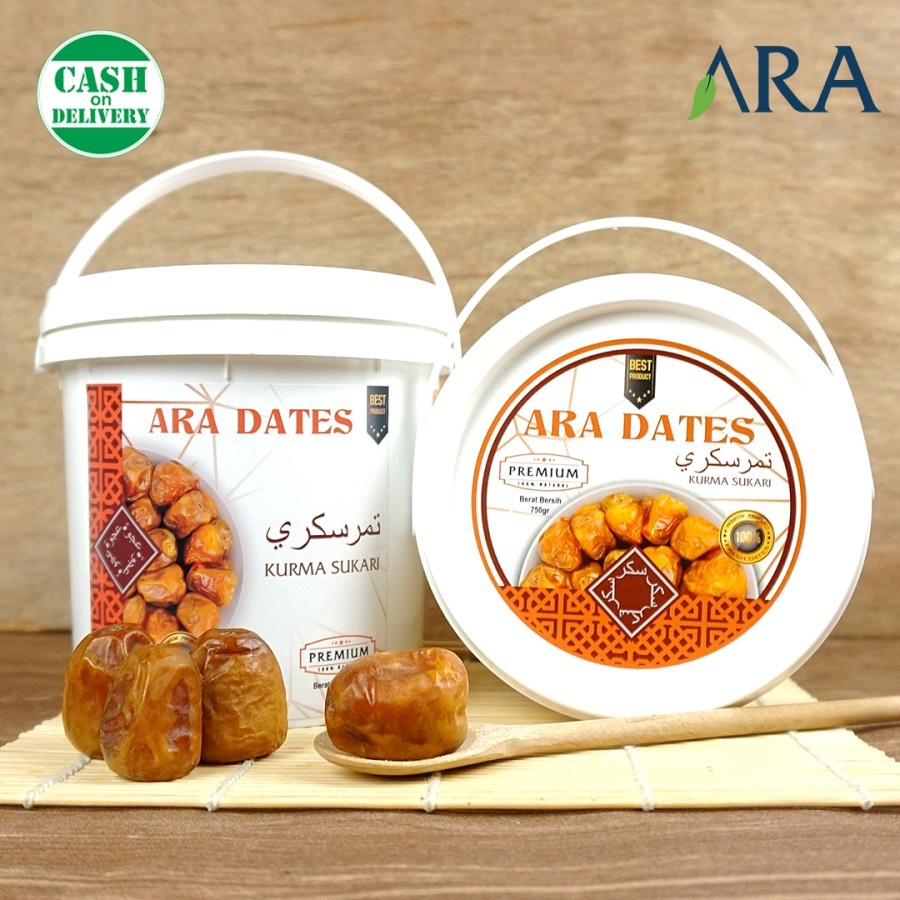 Kurma Sukari Ember ARA DATES 750 Gram Sukari PREMIUM Quality