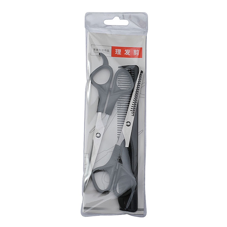 Gunting Cukur Sisir Rambut Set 3 //  Set Impor Stainless Tajam.-2