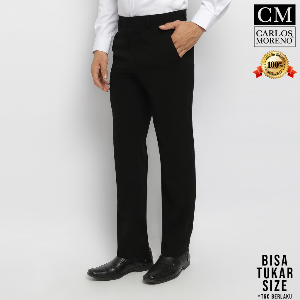 CARLOS MORENO - Celana Formal Regular Fit - CJST | Celana Kantor Pria | Celana Bahan | Celana Formal