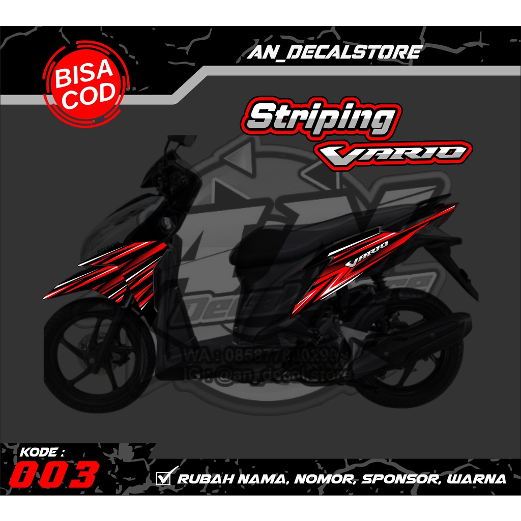 Striping vario techno 125 FI old - Striping vario 125 old 2012-2015 variasi list motor