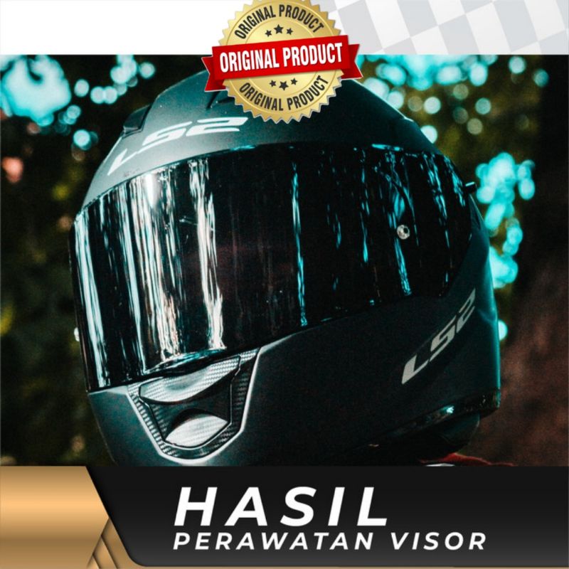 Pembersih Kaca Visor Helm Efek Daun Talas