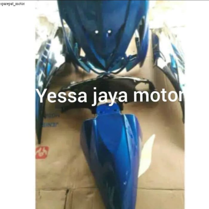 Body halus Mio Soul karbu Biru hitam - Plus stiker