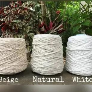 ➺ Benang / Tali macrame makrame Grade A super katun cotton rope 3, 4, 5 mm - 500GR / 1 KG ◄