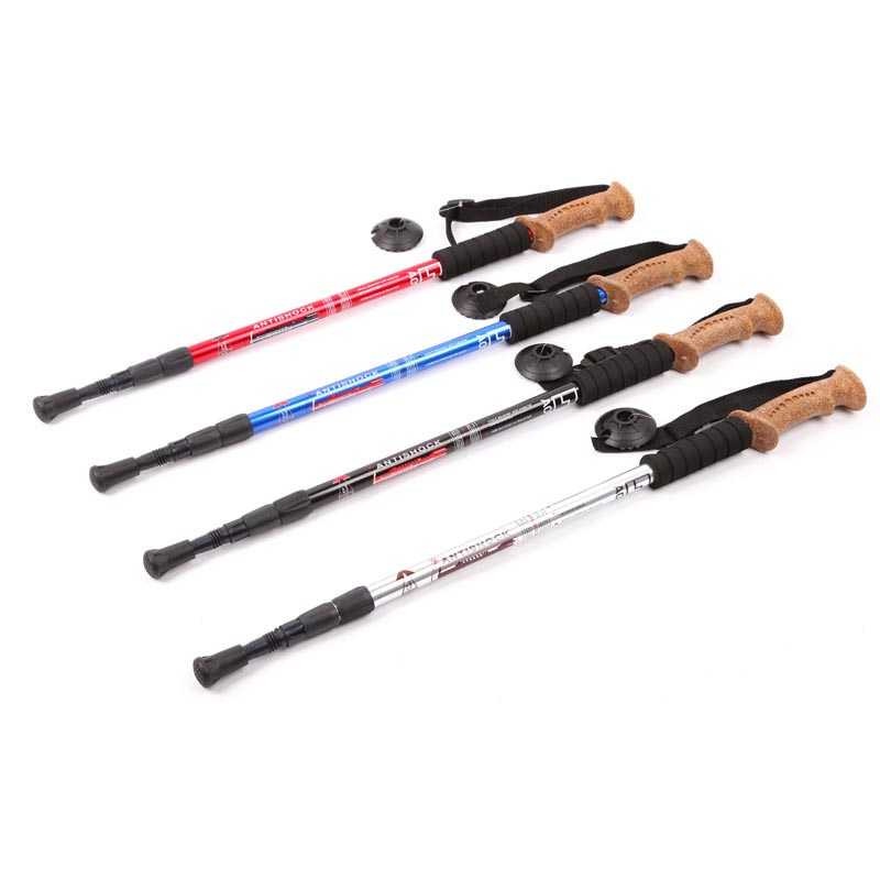 Tongkat Hiking Trekking Alpenstocks Pole Telescopic Adjustable