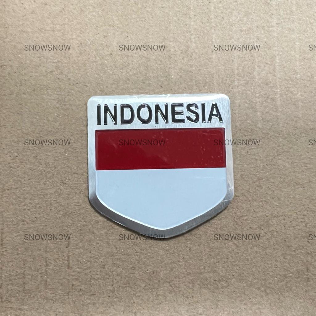 Emblem Logo Bendera Indonesia Plat Nomor Mobil