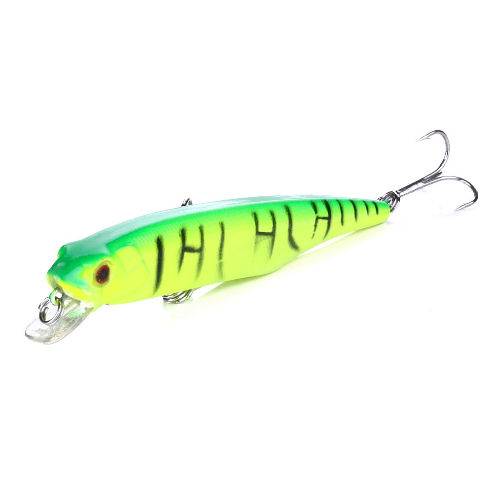 HENGJIA 2PCS Umpan Pancing Minnow 10.5CM 15.4G Fishing Lure Bentuk Ikan Kecil Kail Swimbait Bass Hard Bait