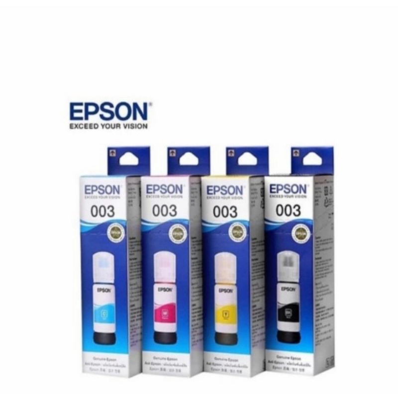 Jual Tinta Epson 003 Printer L3100 L3101 L3110 L3150 Original Seri Printer L1110 L3110 7553