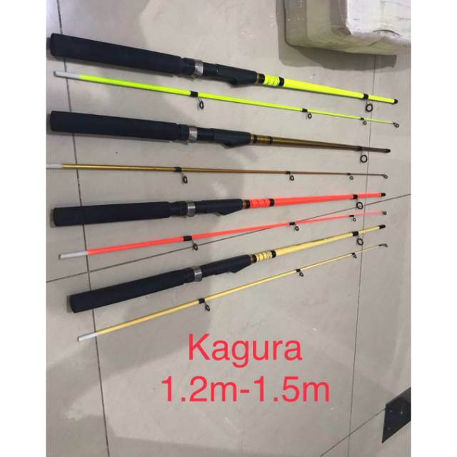 Joran semi carbon ruas atas solid fiber kuat sampai 10kg katana kagura 120 135 150