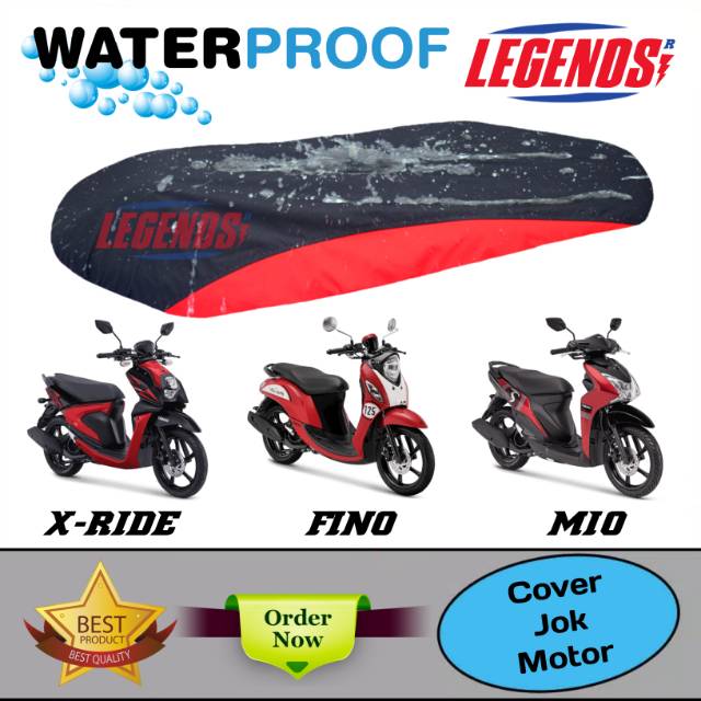 Sarung Jok Motor X RIDE,FINO,MIO,BEAT / Cover Jok Anti Air Waterproof