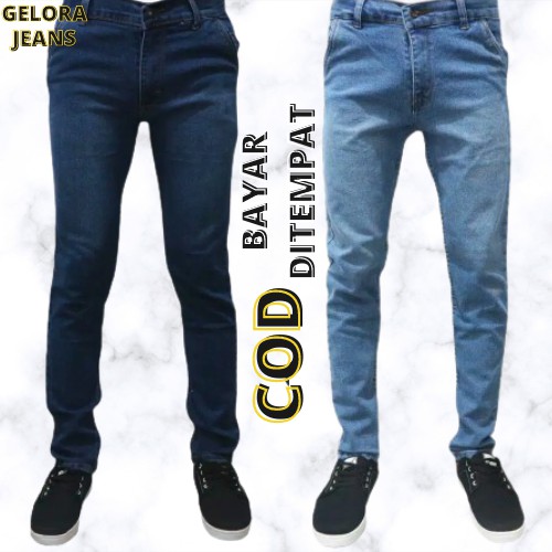 CELANA JEANS PRIA SKINNY / PENSIL JIN COWOK MURAH