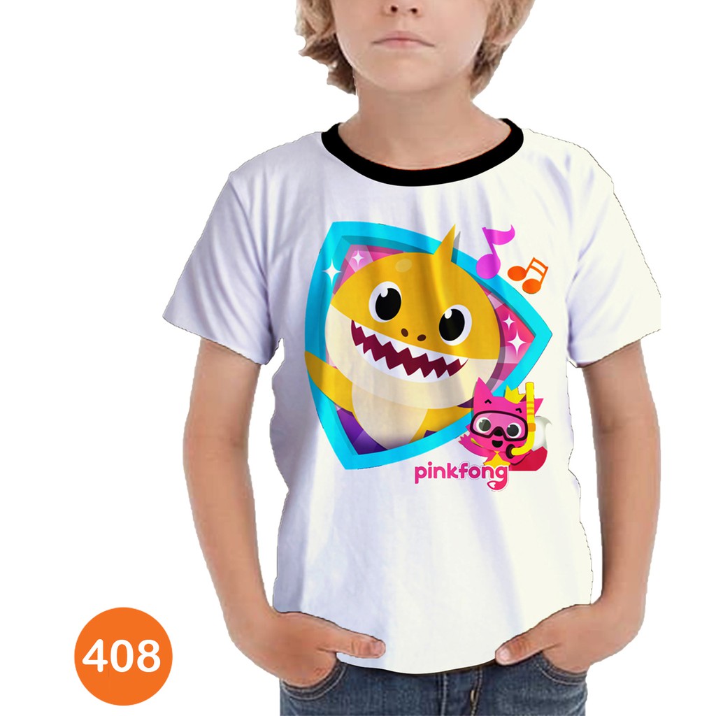 Baju Pinkfong Baby Shark Baju Series Anak #408