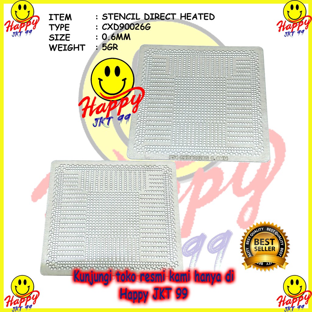 [ HAPPY JKT 99 ] CETAKAN STENCIL PLAT DIRECT HEAT PS4 GPU CXD90026G CXD 90026G 90026