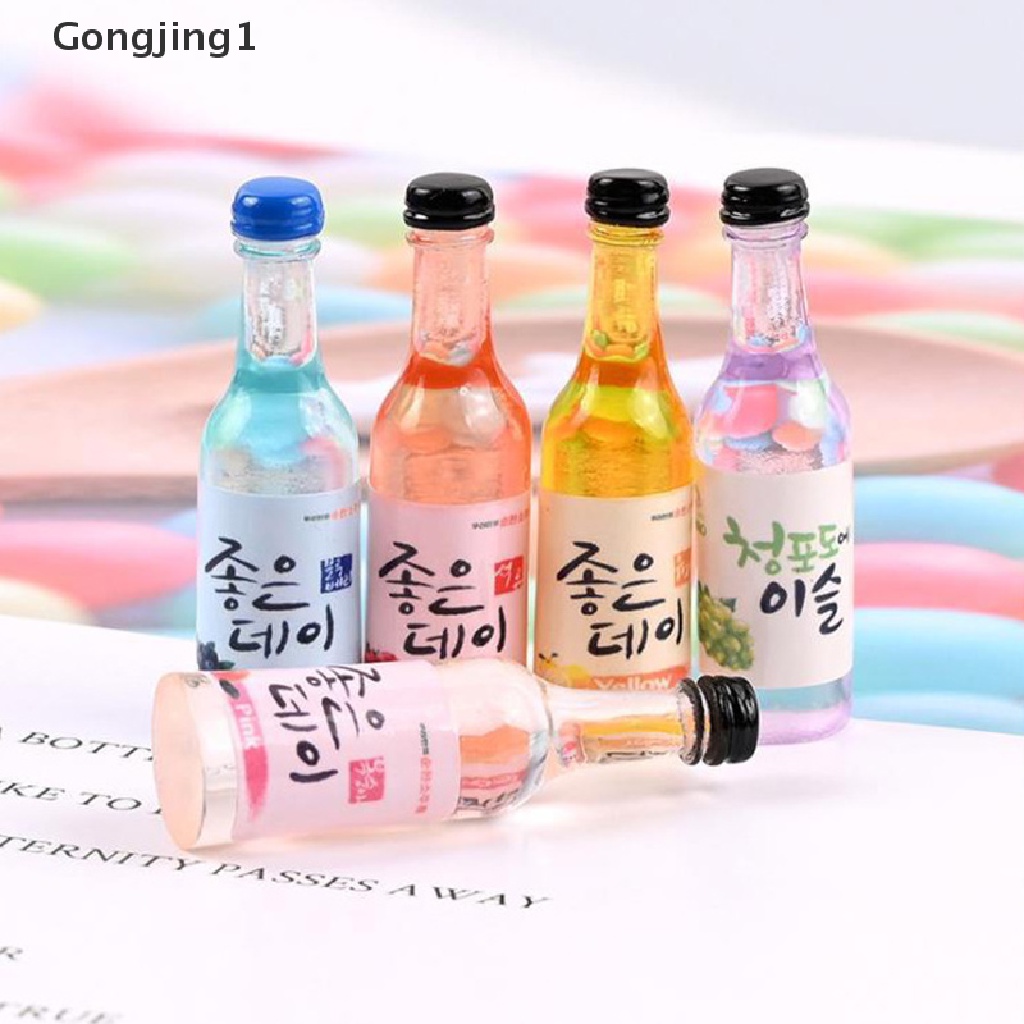 Gongjing1 10Pcs Miniatur Botol Minuman Untuk Dekorasi Rumah Boneka DIY